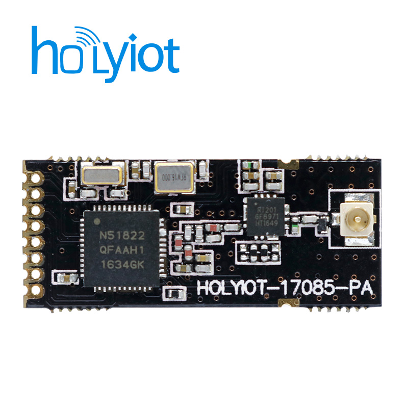 long distance nordic nRF51822  module ibeacon power amplification PCB and IPX antenna